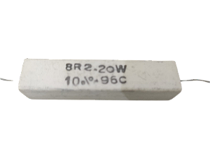 RESISTOR 8R2 20W 10% ( PORCELANA )