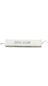 RESISTOR 6R8 15W 10% (PORCELANA )