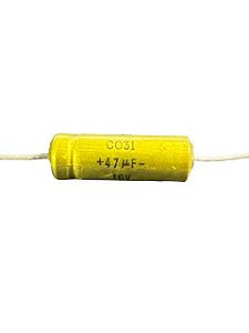 ELETROLITICO AXIAL 47UF/16V ( 6 X 20 M/M )