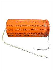 ELETROLITICO 1000UF/25V SIEMENS ( AXIAL 18 X 40 M/M )