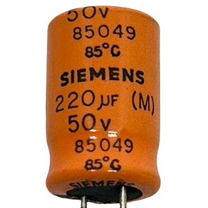 ELETROLÍTICO 220UF/50V 85GRAUS SIEMENS ( 16/10 MM )