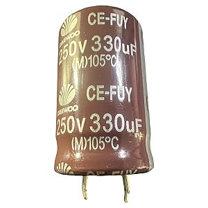 ELETROLÍTICO 330UF/250V 105GRAUS ( 22 X 35 M/M )