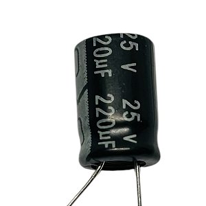 ELETROLÍTICO 220UF/25V ( 12/0.8 MM )