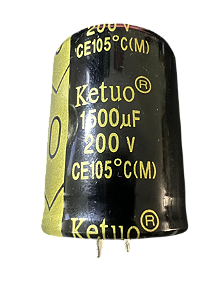 ELETROLITICO 1500UF/200V 105GRAUS KETUO ( 35 X 45 M/M )