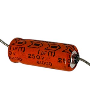 ELETROLITICO 1UF/250V SIEMENS ( AXIAL 07 X 18 M/M )