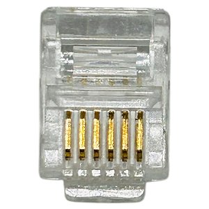 CONECTOR PLUG MODULAR JACK RJ12 6P6C - YH010