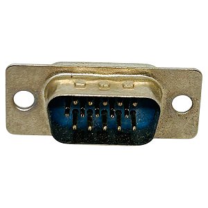 CONECTOR VGA HD 15 MACHO SOLDA FIO