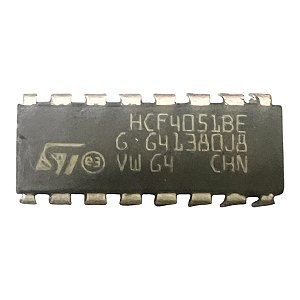 CIRCUITO INTEGRADO HCF 4051 BE = SD 4051 BE = CD 4051