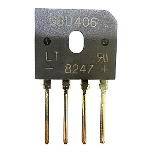 PONTE RETIFICADORA GBU 406 ( 4 AMP 600V )