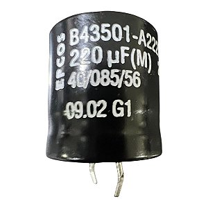 ELETROLITICO 220UF/200V 85GRAUS EPCOS ( 22 X 25 M/M )