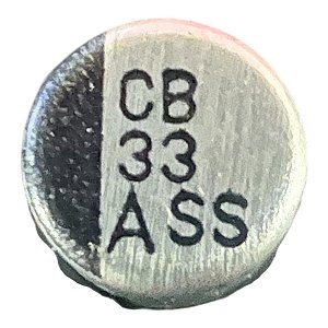 ELETROLITICO 33UF/10V ( SMD 5 X 4 M/M )