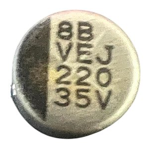 ELETROLÍTICO 220UF/35V ( SMD 10 X 8 M/M )