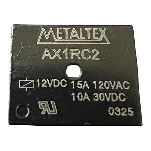 RELE AX 1RC2 - 12VDC 1 CONTATO REVERSIVEL 15 AMP