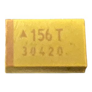 CAPACITOR TANTALO SMD 156 = 15UF/50V CASE E