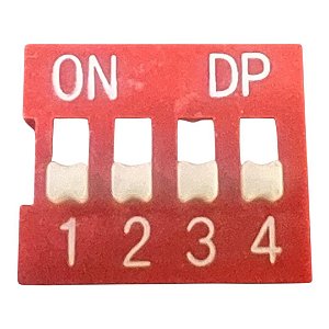 CHAVE DIP SWITCH 4 VIAS