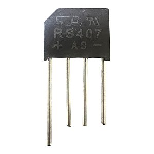 PONTE RETIFICADORA RS 407 ( 4 AMP 1000V )