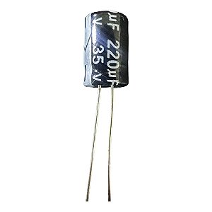 ELETROLÍTICO 220UF/35V 105GRAUS ( 7 X 12 M/M )