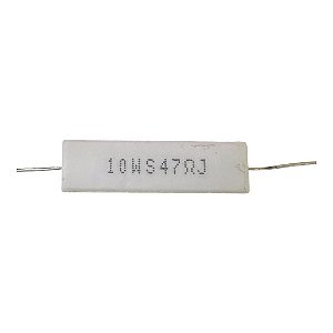 RESISTOR 47R 5% 10W ( PORCELANA )