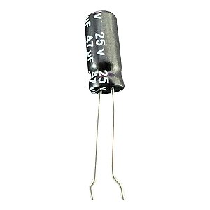 ELETROLÍTICO 47UF/25V 105GRAUS ( 5 X 11 M/M )