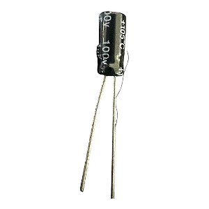 ELETROLITICO 1UF/100V 105GRAUS ( 5 X 12 M/M )