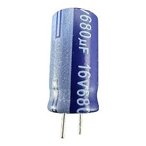 ELETROLÍTICO 680UF/16V 105GRAUS ( 8X16 M/M ) PRÉ CORTADO