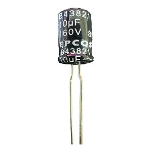 ELETROLÍTICO 10UF/160V 85GRAUS EPCOS ( 8 X 10 M/M )