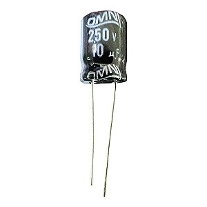 ELETROLITICO 10UF/250V 105GRAUS ( 10 X 13 M/M )