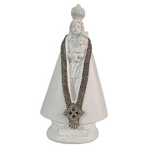Imagem Nossa Senhora de Nazaré 20cm Gesso Marfim
