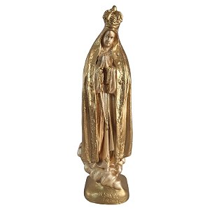 Imagem Nossa Senhora de Fátima 25cm Gesso Madrepérola