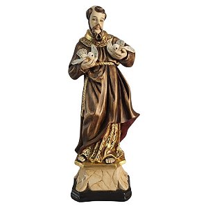 Imagem São Francisco de Assis 50cm Gesso Barroco