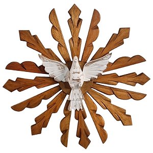Divino Espírito Santo Raio simples tradicional 1.362g 54cm  encerado