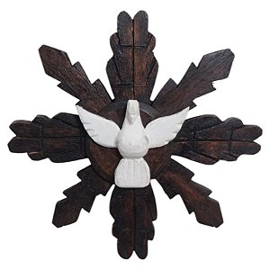 Divino Espírito Santo Raio simples cacto 212g 22cm  barroco