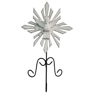 Divino Espírito Santo Pedestal em ferro 204g 30/19cm  provençal