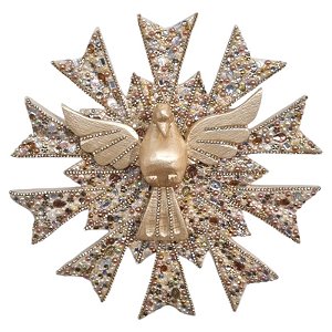 Divino Espírito Santo Raio simples sol 561g 35cm cristal