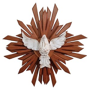 Divino Espírito Santo Raio duplo 3 pontas 744g 42cm encerado