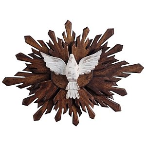Divino Espírito Santo Raio duplo ponta larga 2.073g 50cm barroco