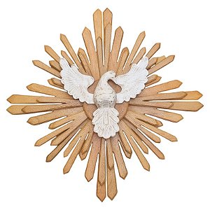 Divino Espírito Santo Raio duplo 6 pontas 85cm encerado