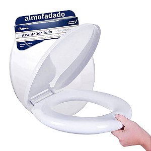 ASSENTO SANITARIO ADULTO - BRANCO -  41X36X4,5 CM