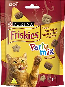 Petisco FRISKIES Gatos Adultos Mix Carne, Cordeiro e Carne Suína 40g