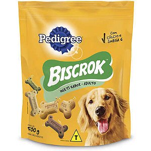Biscoito Pedigree Biscrok Multi para Cães Adultos 500g
