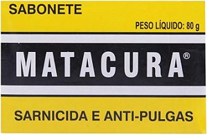 Sabonete Matacura para sarna e Antipulgas Para Cães - 80g