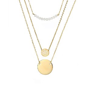 Colar Gargantilha Multicamadas