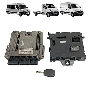 Kit Modulo Injecao Eletronica Com Chave Renault Master 2.3 Diesel 2014 A 2022