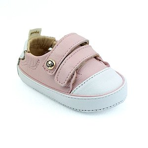 TÊNIS INFANTIL FEMININO GAMBO NEW BORN VELCRO ROSA