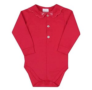 Body Feminino Longo Avulso em Malha Conforto com Detalhe Gola Bordada Paraiso 14734