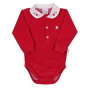 Body Longo Baby Feminino Vermelho 11375