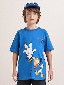 Camiseta Azul do Pato Donald