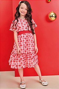 Vestido em Chiffon Brilho Kukiê