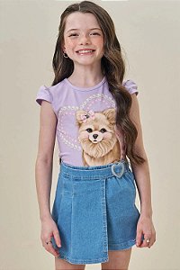 Blusa em Cotton Infanti Infantil Menina