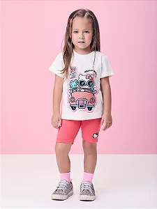 Conjunto Rosa Coral da Hello Kitty momi